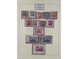 1897/19, in den Hauptnummern kpl. Sammlung auf Briefstücken mit zusätzlich Mi.-Nr. 1b und 1c (mehrfach signiert). Dazu franki