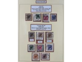 1897/1912, in den Hauptnummern praktisch kpl. Sammlung auf Briefstücken mit wenigen losen Marken. Dabei u.a. Mi.-Nr. 5c (sign