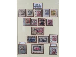 1897/1912, in den Hauptnummern praktisch kpl. Sammlung auf Briefstücken mit wenigen losen Marken. Dabei u.a. Mi.-Nr. 5c (sign