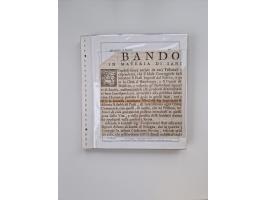 MODENA: 1691/1865, über 140 Briefe und Dokumente, viele mit seltenen Stempeln ab ca. 1806, dabei u.a. Expressbrief an den Bür