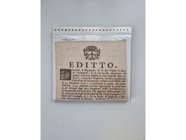 MODENA: 1691/1865, über 140 Briefe und Dokumente, viele mit seltenen Stempeln ab ca. 1806, dabei u.a. Expressbrief an den Bür