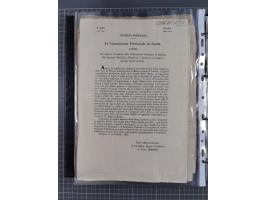 KIRCHENSTAAT: 1835/37, Sammlung von über 80 Dokumenten und Briefen zu den päpstlichen Sanitätszirkularen “Circolare di Sanità