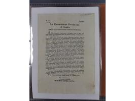 KIRCHENSTAAT: 1835/37, Sammlung von über 80 Dokumenten und Briefen zu den päpstlichen Sanitätszirkularen “Circolare di Sanità