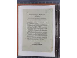 KIRCHENSTAAT: 1835/37, Sammlung von über 80 Dokumenten und Briefen zu den päpstlichen Sanitätszirkularen “Circolare di Sanità