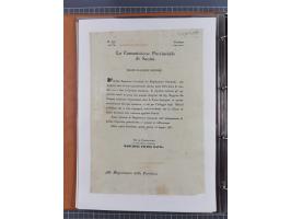 KIRCHENSTAAT: 1835/37, Sammlung von über 80 Dokumenten und Briefen zu den päpstlichen Sanitätszirkularen “Circolare di Sanità
