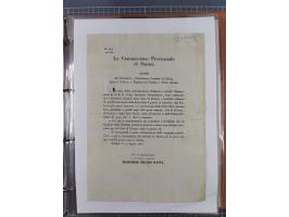 KIRCHENSTAAT: 1835/37, Sammlung von über 80 Dokumenten und Briefen zu den päpstlichen Sanitätszirkularen “Circolare di Sanità