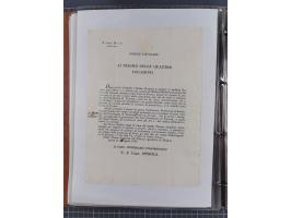 KIRCHENSTAAT: 1835/37, Sammlung von über 80 Dokumenten und Briefen zu den päpstlichen Sanitätszirkularen “Circolare di Sanità