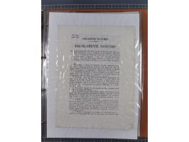 KIRCHENSTAAT: 1835/37, Sammlung von über 80 Dokumenten und Briefen zu den päpstlichen Sanitätszirkularen “Circolare di Sanità