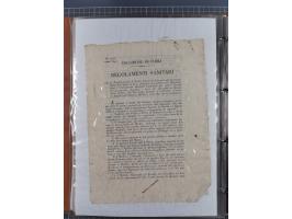 KIRCHENSTAAT: 1835/37, Sammlung von über 80 Dokumenten und Briefen zu den päpstlichen Sanitätszirkularen “Circolare di Sanità