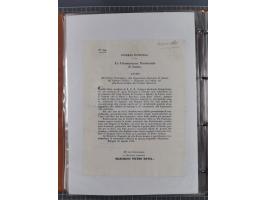 KIRCHENSTAAT: 1835/37, Sammlung von über 80 Dokumenten und Briefen zu den päpstlichen Sanitätszirkularen “Circolare di Sanità
