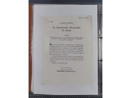 KIRCHENSTAAT: 1835/37, Sammlung von über 80 Dokumenten und Briefen zu den päpstlichen Sanitätszirkularen “Circolare di Sanità
