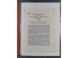 KIRCHENSTAAT: 1835/37, Sammlung von über 80 Dokumenten und Briefen zu den päpstlichen Sanitätszirkularen “Circolare di Sanità