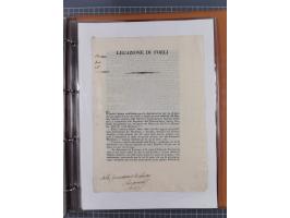 KIRCHENSTAAT: 1835/37, Sammlung von über 80 Dokumenten und Briefen zu den päpstlichen Sanitätszirkularen “Circolare di Sanità