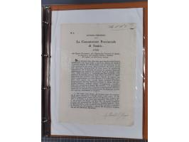 KIRCHENSTAAT: 1835/37, Sammlung von über 80 Dokumenten und Briefen zu den päpstlichen Sanitätszirkularen “Circolare di Sanità