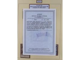 1899/1901, in den Hauptnummern kpl. Sammlung auf Briefstücken. Dabei Mi.-Nr. 1I (Stempel Sorte II, FA Jäschke-L. BPP), Mi.-Nr