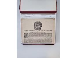 KIRCHENSTAAT: 1630/1886, sehr reichhaltige Sammlung mit über 370 Briefen und Dokumenten, darunter u. a. ein Dokument über die
