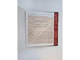 KIRCHENSTAAT: 1630/1886, sehr reichhaltige Sammlung mit über 370 Briefen und Dokumenten, darunter u. a. ein Dokument über die