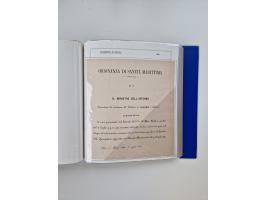 KIRCHENSTAAT: 1630/1886, sehr reichhaltige Sammlung mit über 370 Briefen und Dokumenten, darunter u. a. ein Dokument über die