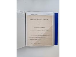 KIRCHENSTAAT: 1630/1886, sehr reichhaltige Sammlung mit über 370 Briefen und Dokumenten, darunter u. a. ein Dokument über die