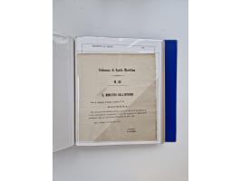 KIRCHENSTAAT: 1630/1886, sehr reichhaltige Sammlung mit über 370 Briefen und Dokumenten, darunter u. a. ein Dokument über die