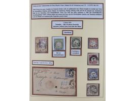 1872/1916, gestempelte Sammlung inkl. Dienstmarken mit kleinem Teil “ NDP Reichspost-Vorläufer” mit vielen besseren Werten, F