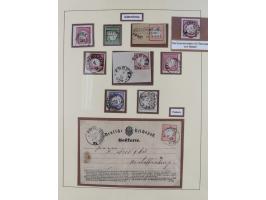 1872/1916, gestempelte Sammlung inkl. Dienstmarken mit kleinem Teil “ NDP Reichspost-Vorläufer” mit vielen besseren Werten, F