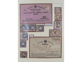 1872/1916, gestempelte Sammlung inkl. Dienstmarken mit kleinem Teil “ NDP Reichspost-Vorläufer” mit vielen besseren Werten, F
