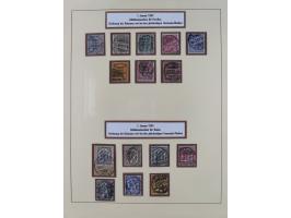 1872/1916, gestempelte Sammlung inkl. Dienstmarken mit kleinem Teil “ NDP Reichspost-Vorläufer” mit vielen besseren Werten, F