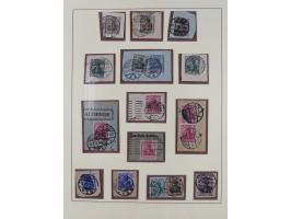 1872/1916, gestempelte Sammlung inkl. Dienstmarken mit kleinem Teil “ NDP Reichspost-Vorläufer” mit vielen besseren Werten, F