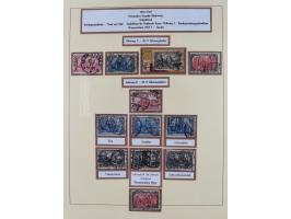 1872/1916, gestempelte Sammlung inkl. Dienstmarken mit kleinem Teil “ NDP Reichspost-Vorläufer” mit vielen besseren Werten, F