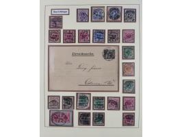1872/1916, gestempelte Sammlung inkl. Dienstmarken mit kleinem Teil “ NDP Reichspost-Vorläufer” mit vielen besseren Werten, F
