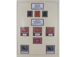 1916/23, postfrische Sammlung inkl. Dienstmarken mit reichlich Farben. Dabei u.a. Mi.-Nr. 104d (FA Tworek BPP), &nbsp;Mi.-Nr.