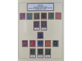1916/23, postfrische Sammlung inkl. Dienstmarken mit reichlich Farben. Dabei u.a. Mi.-Nr. 104d (FA Tworek BPP), &nbsp;Mi.-Nr.