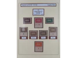 1916/23, postfrische Sammlung inkl. Dienstmarken mit reichlich Farben. Dabei u.a. Mi.-Nr. 104d (FA Tworek BPP), &nbsp;Mi.-Nr.