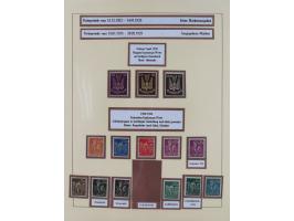 1916/23, postfrische Sammlung inkl. Dienstmarken mit reichlich Farben. Dabei u.a. Mi.-Nr. 104d (FA Tworek BPP), &nbsp;Mi.-Nr.