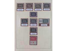 1916/23, postfrische Sammlung inkl. Dienstmarken mit reichlich Farben. Dabei u.a. Mi.-Nr. 104d (FA Tworek BPP), &nbsp;Mi.-Nr.