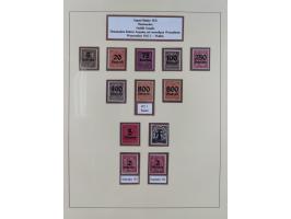 1916/23, postfrische Sammlung inkl. Dienstmarken mit reichlich Farben. Dabei u.a. Mi.-Nr. 104d (FA Tworek BPP), &nbsp;Mi.-Nr.