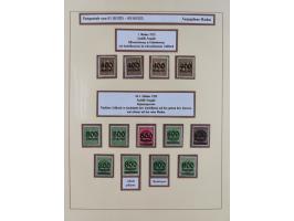 1916/23, postfrische Sammlung inkl. Dienstmarken mit reichlich Farben. Dabei u.a. Mi.-Nr. 104d (FA Tworek BPP), &nbsp;Mi.-Nr.