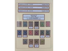 1916/23, postfrische Sammlung inkl. Dienstmarken mit reichlich Farben. Dabei u.a. Mi.-Nr. 104d (FA Tworek BPP), &nbsp;Mi.-Nr.