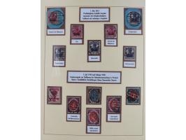 1916/23, gestempelte Sammlung inkl. Dienst mit besseren Marken und Farben. Dabei u.a. Mi.-Nr. 151Y (FA Peschl BPP), Mi.-Nr. 1