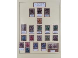 1916/23, gestempelte Sammlung inkl. Dienst mit besseren Marken und Farben. Dabei u.a. Mi.-Nr. 151Y (FA Peschl BPP), Mi.-Nr. 1