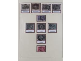 1916/23, gestempelte Sammlung inkl. Dienst mit besseren Marken und Farben. Dabei u.a. Mi.-Nr. 151Y (FA Peschl BPP), Mi.-Nr. 1