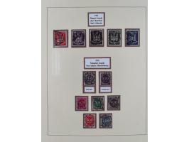 1916/23, gestempelte Sammlung inkl. Dienst mit besseren Marken und Farben. Dabei u.a. Mi.-Nr. 151Y (FA Peschl BPP), Mi.-Nr. 1