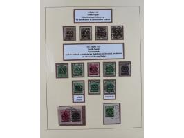 1916/23, gestempelte Sammlung inkl. Dienst mit besseren Marken und Farben. Dabei u.a. Mi.-Nr. 151Y (FA Peschl BPP), Mi.-Nr. 1