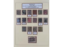 1916/23, gestempelte Sammlung inkl. Dienst mit besseren Marken und Farben. Dabei u.a. Mi.-Nr. 151Y (FA Peschl BPP), Mi.-Nr. 1