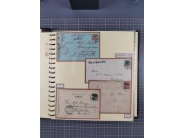 1872/1923, umfangreiche Sammlung mit ca. 800 Briefen,Karten und Ganzsachen. Am Anfang mit kleinem Teil “Hufeisentstempel”, an