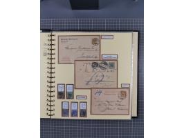 1872/1923, umfangreiche Sammlung mit ca. 800 Briefen,Karten und Ganzsachen. Am Anfang mit kleinem Teil “Hufeisentstempel”, an