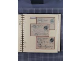 1872/1923, umfangreiche Sammlung mit ca. 800 Briefen,Karten und Ganzsachen. Am Anfang mit kleinem Teil “Hufeisentstempel”, an