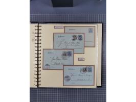 1872/1923, umfangreiche Sammlung mit ca. 800 Briefen,Karten und Ganzsachen. Am Anfang mit kleinem Teil “Hufeisentstempel”, an