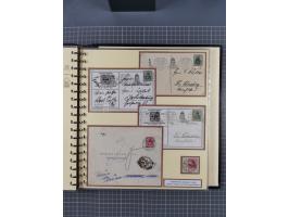 1872/1923, umfangreiche Sammlung mit ca. 800 Briefen,Karten und Ganzsachen. Am Anfang mit kleinem Teil “Hufeisentstempel”, an